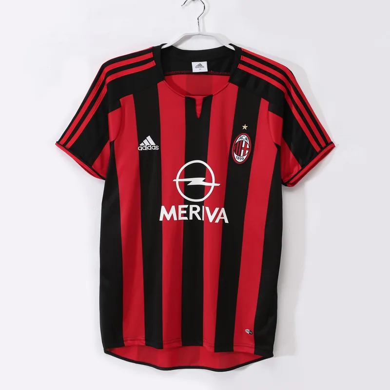 Camiseta AC Milan 2003/04 LOCAL MANGA CORTA VERSION FAN